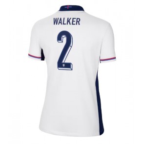 England Kyle Walker #2 Hemmatröja Kvinnor EM 2024 Kortärmad